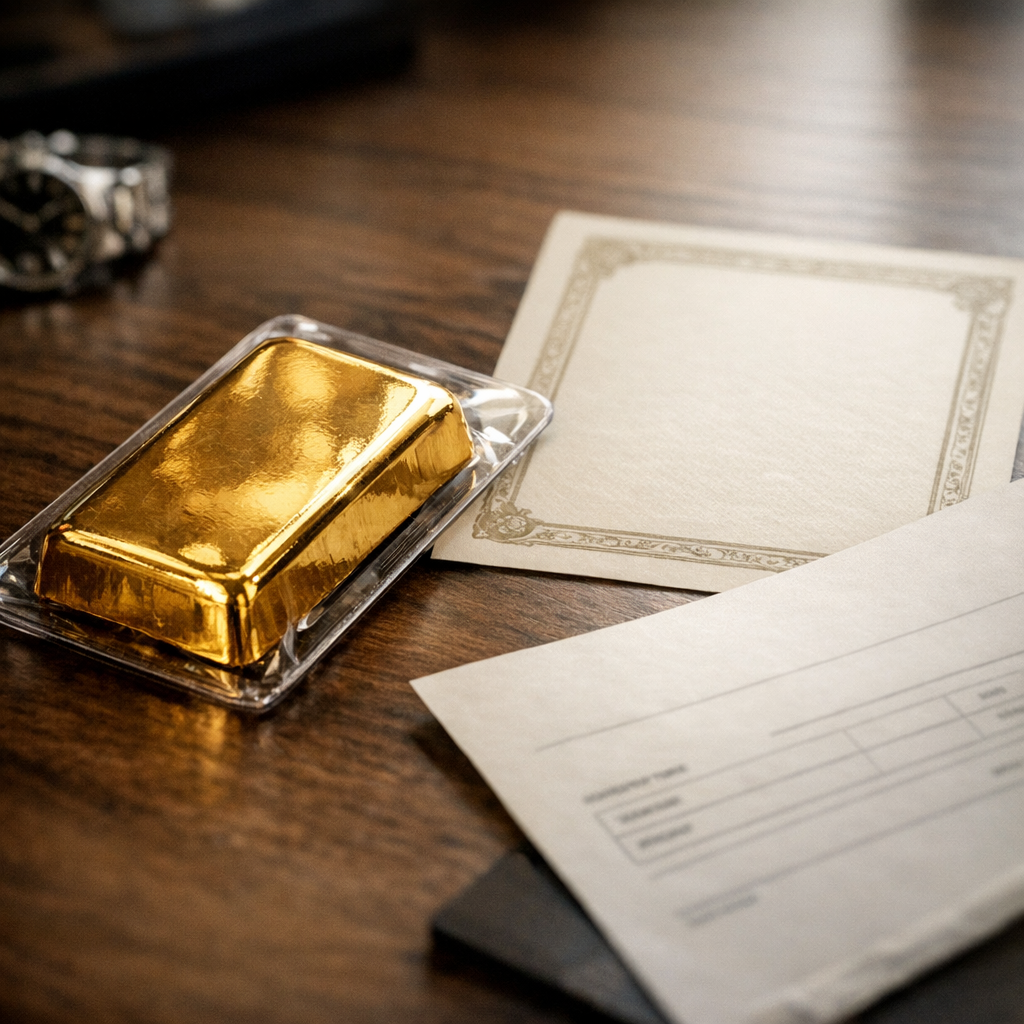 Certificat de lingot d’or : utilité et contrôles clés