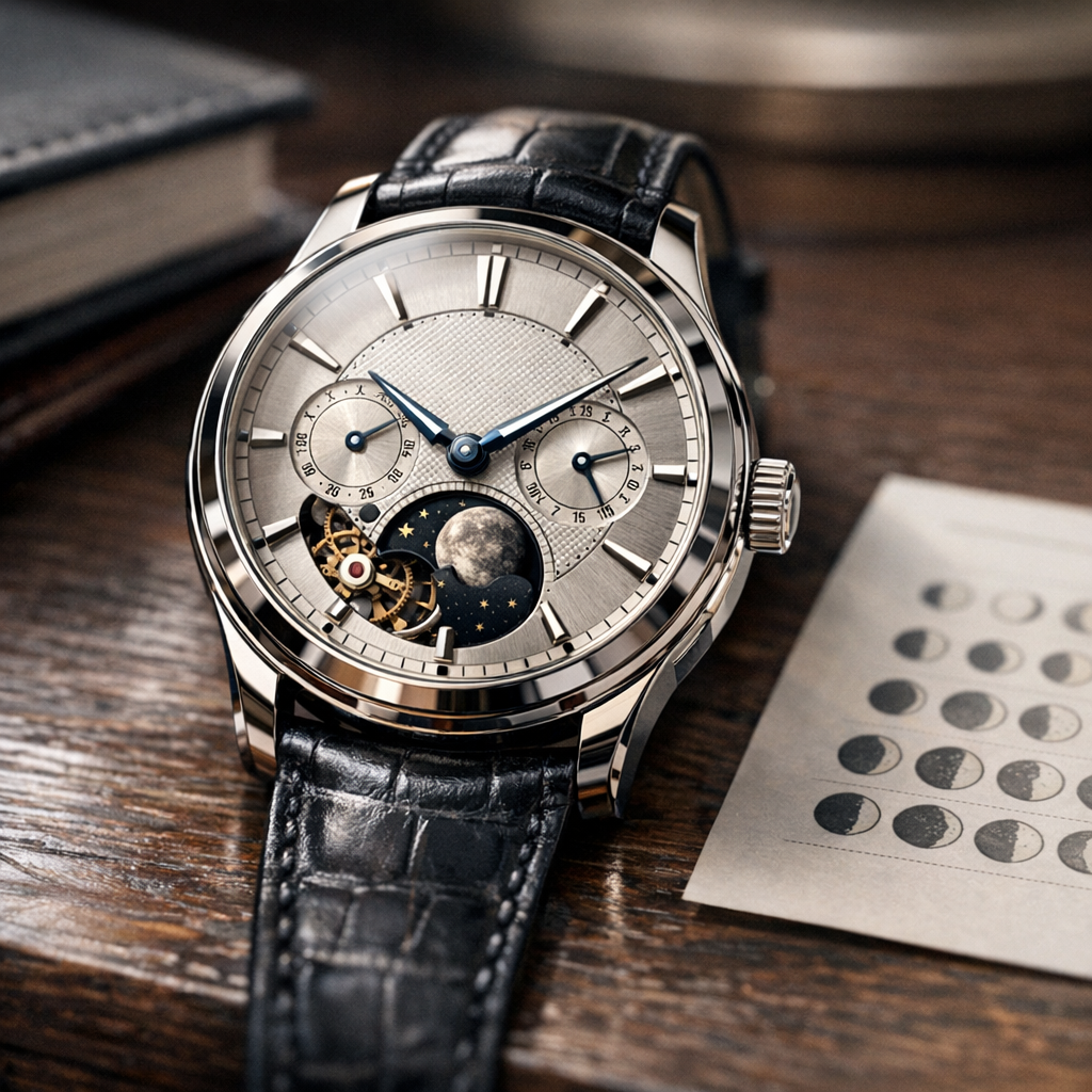 Phase de lune sur une montre : lecture et réglage