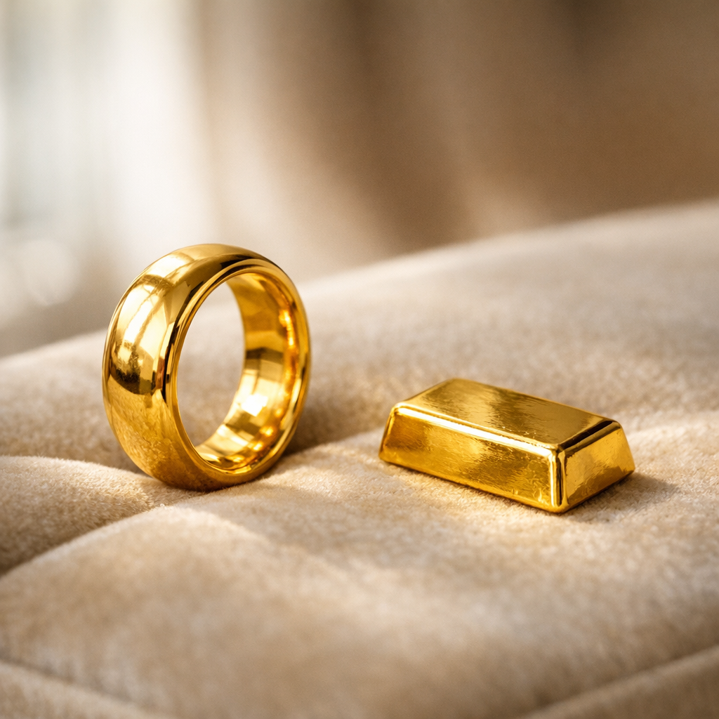 Or 24 carats en bijouterie : usages et limites